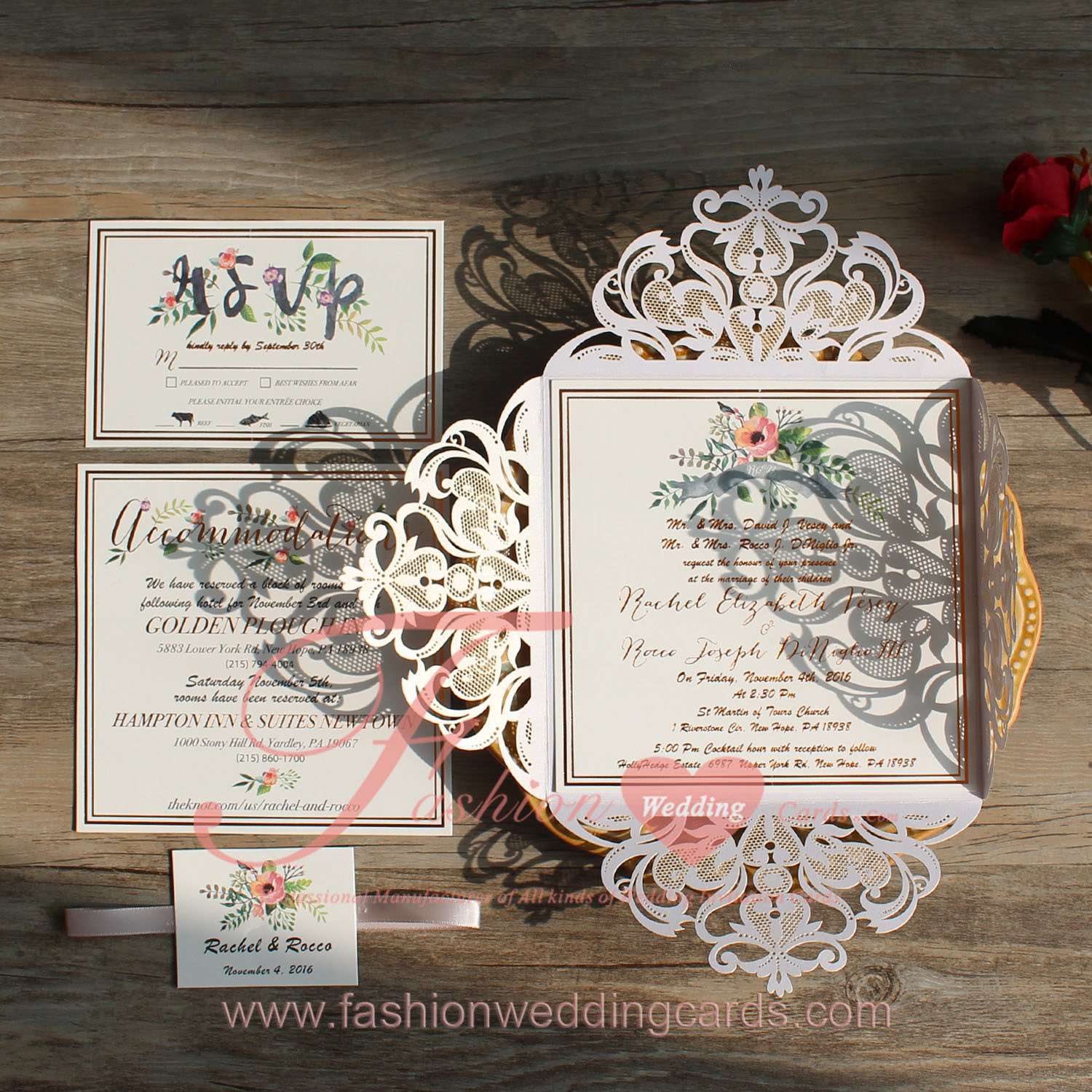 Wedding Stationery Laser Cut Invitation Card Design Online